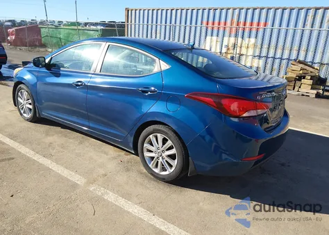 2015 Hyundai Elantra Se z USA, uszkodzony, nr VIN KMHDH4AE0FU330715